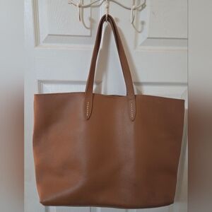 Roots Cervino Leather Tote Brown/ Pink